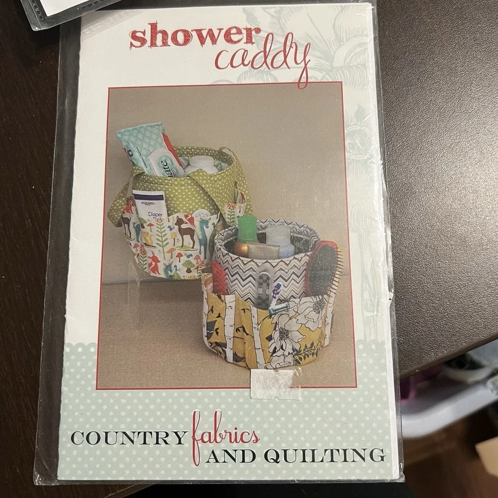 Lot of 8 Sewing Patterns & Book Fabric Bowls‎ Organizers Caddies Bags